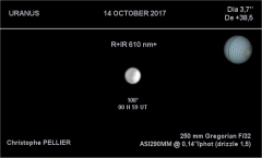Uranus en R+IR le 14 octobre 2017