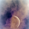 Lune aux premières lueurs de l'aube 15 oct 2017