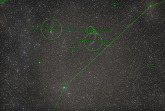 Cygnus Veil Nebula Wide Field 135mm - Astrometrie