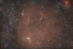 Cygnus Veil Nebula Wide Field 135mm