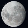 La lune du 1er Décembre, Fluorite FC76 et Nikon D810