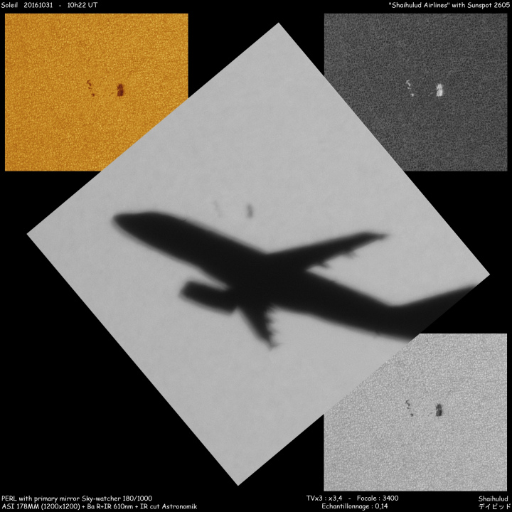 "Shaihulud Airlines" with sunspot 2605