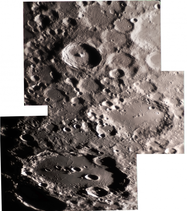 mosaique-lunaire : Clavius, Maginus et Tycho du 24 fevrier 2018