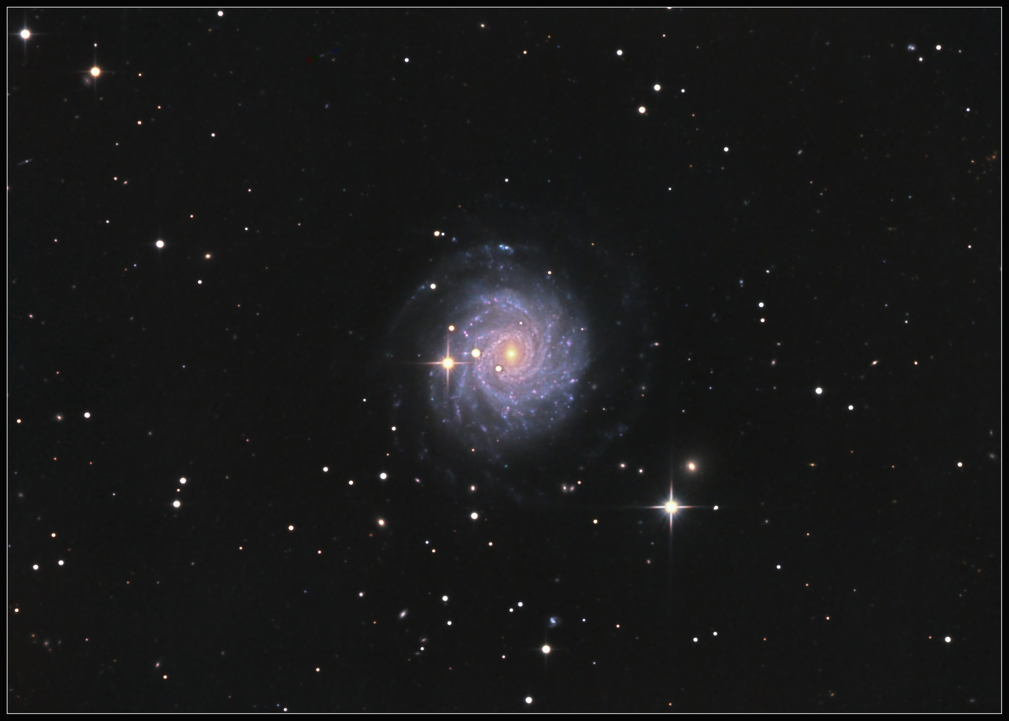 NGC 3344 dans la constellation du petit lion.