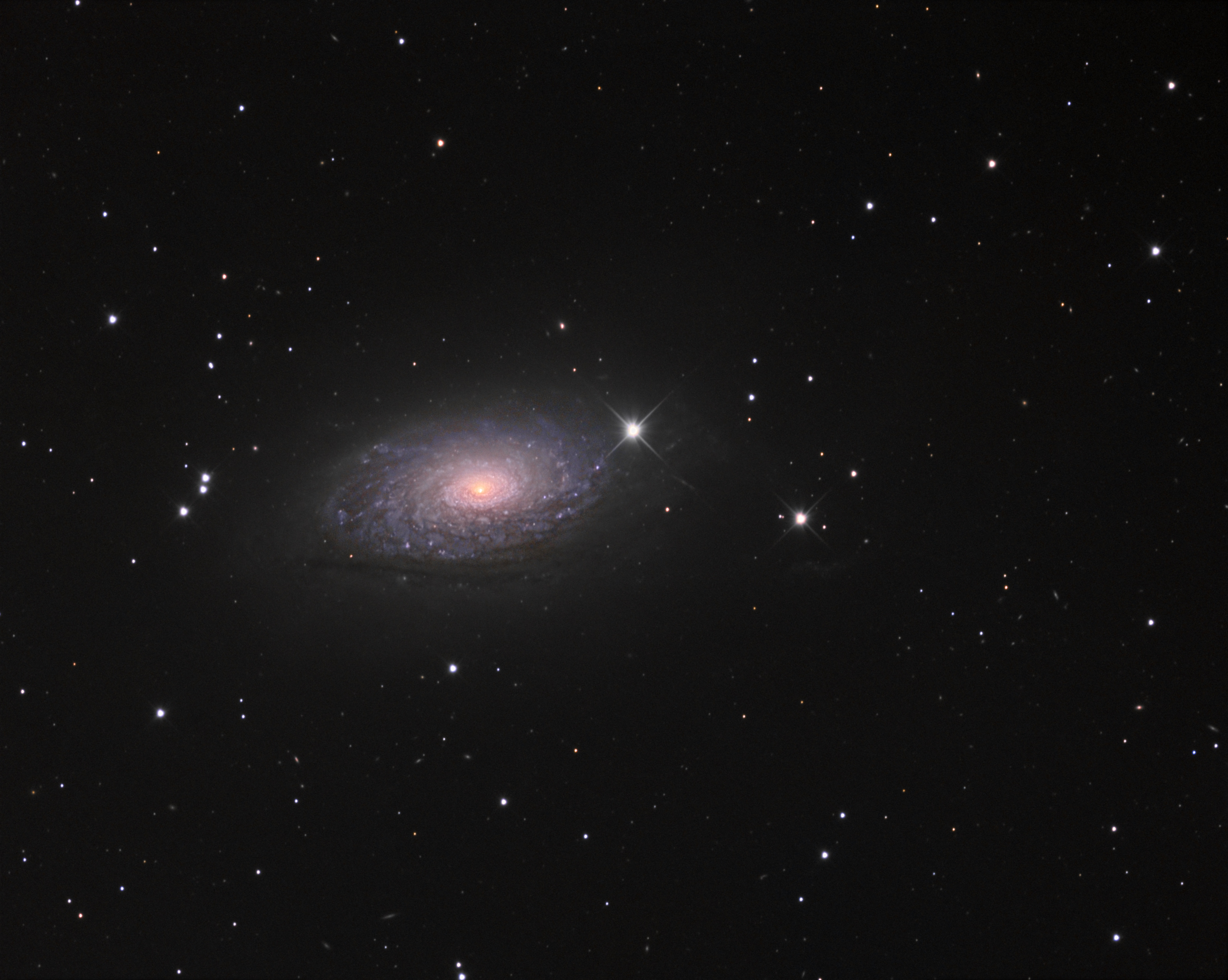 Messier 63, la galaxie du tournesol