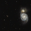 Galaxie spirale M51 et NGC5195