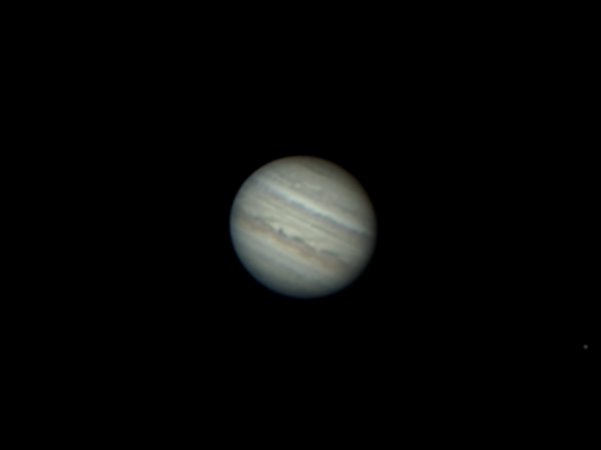 Jupiter, le soir du 4 juillet