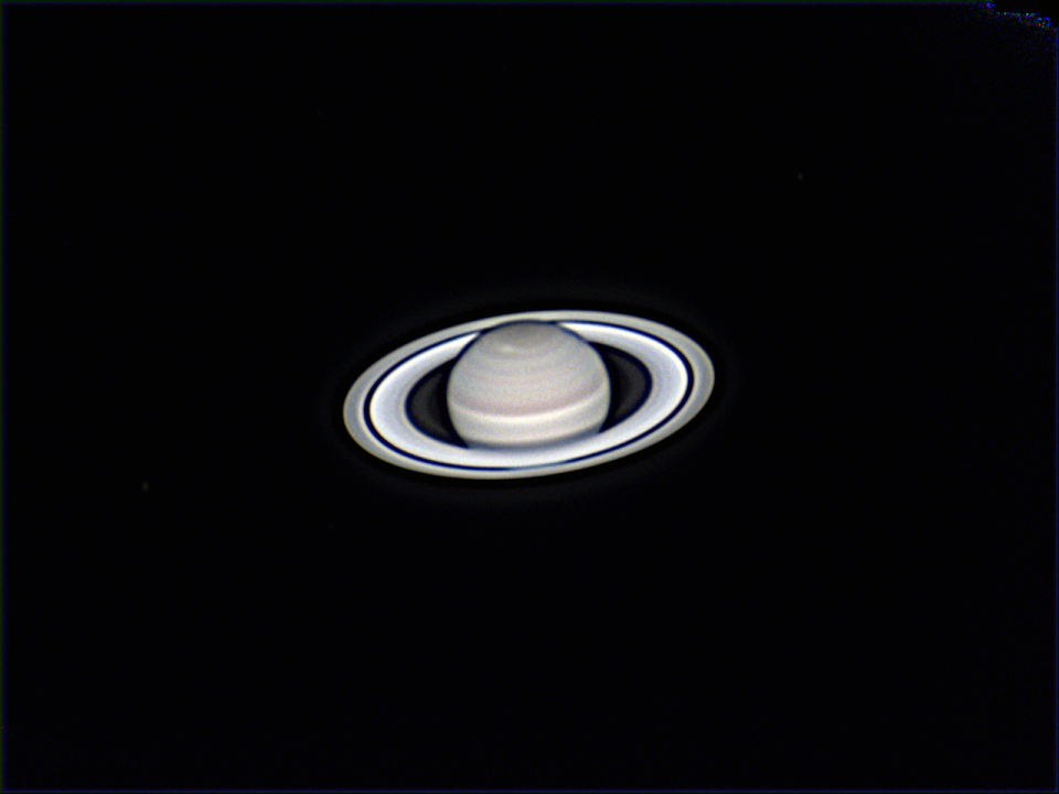 Saturne, Tethys, Encelade, Dioné et Mimas le 7 juillet 2018 23h17 TU