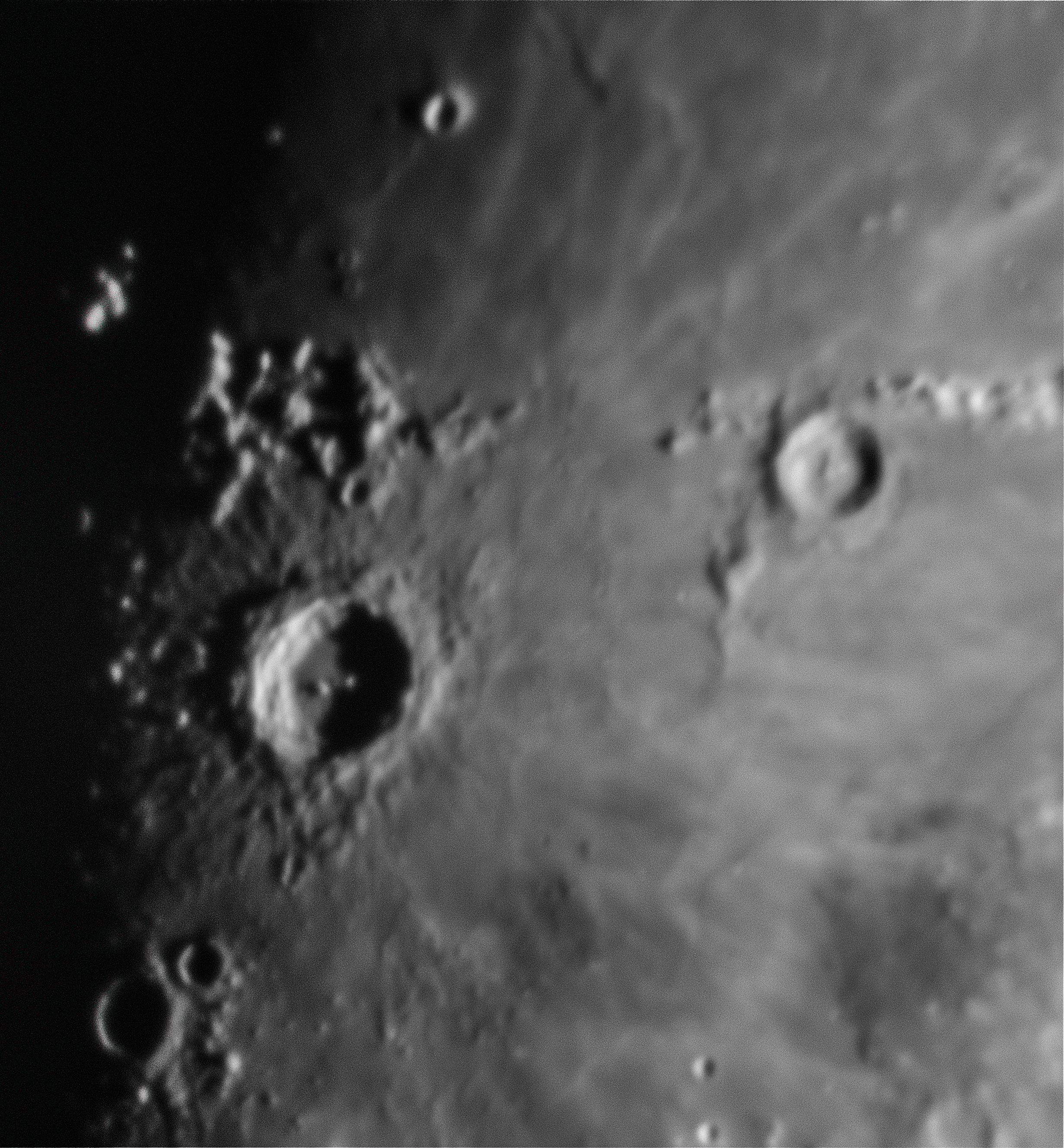 Cratère Copernic - Lune du 20 Aout 2018