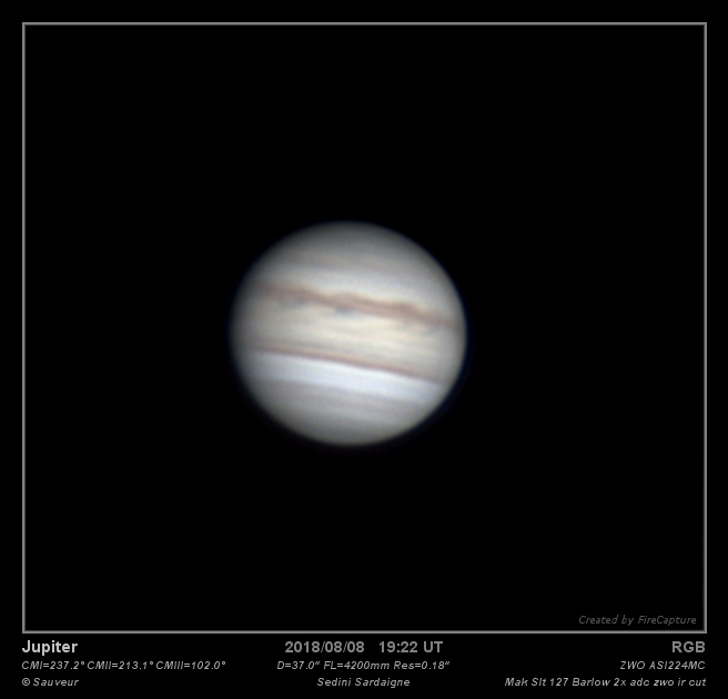 Jupiter 08/08/2018 Mak 127 slt (Sardeigne)