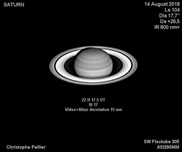 Saturne en IR807 14 août 2018