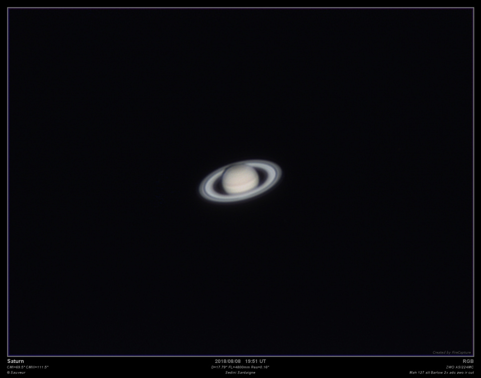 Saturne 08/08/2018 Mak 127 slt (Sardaigne)