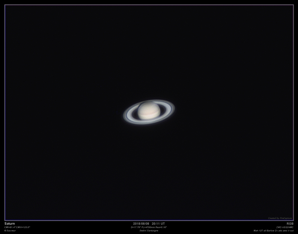 Saturne 08/08/2018 Mak 127 slt (Sardaigne)
