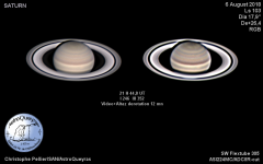 Saturne en RVB à AstroQueyras
