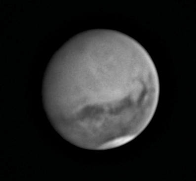 Mars en IR comparaison avec simulation winjupos   21h05 TU   le 21/08/18