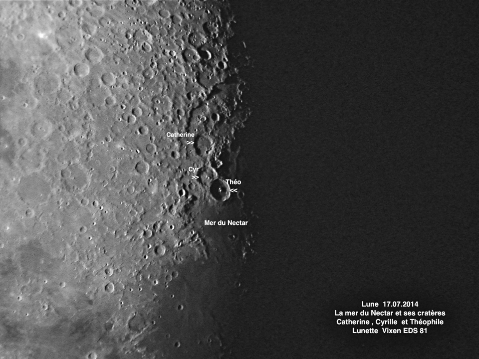 Cratères sur Lune  17 07 14