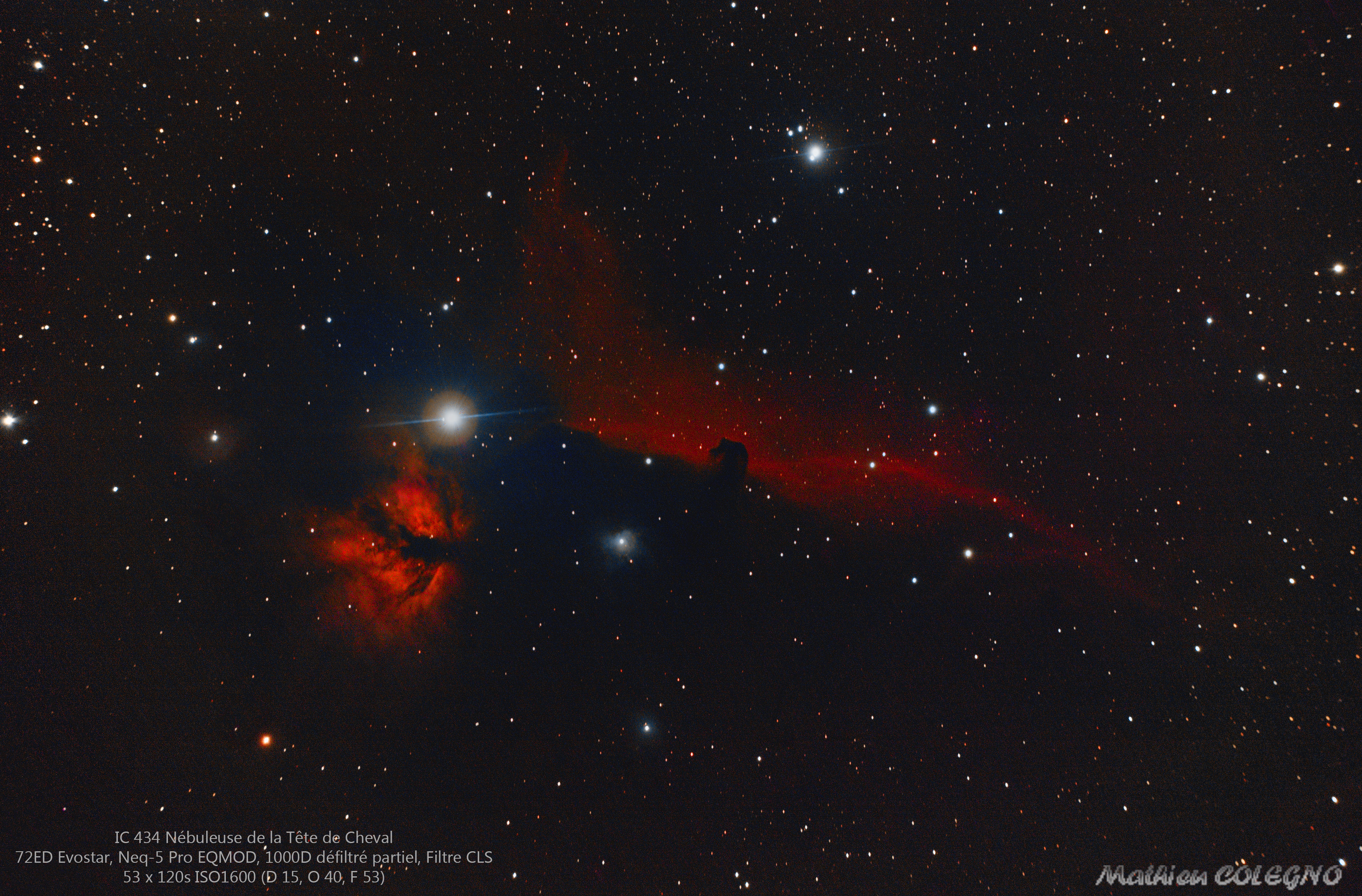 IC434 Nébuleuse de la Tete de Cheval