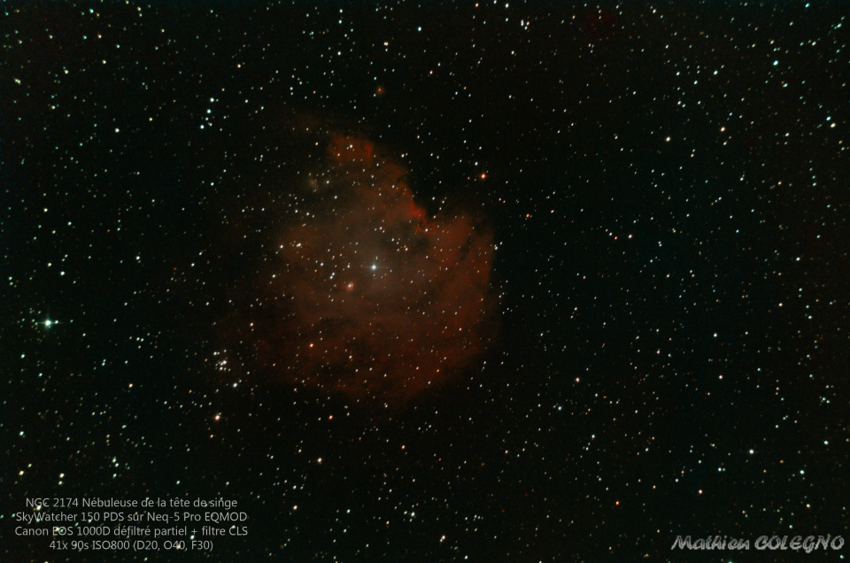 NGC2175 Nébuleuse de la tête de singe