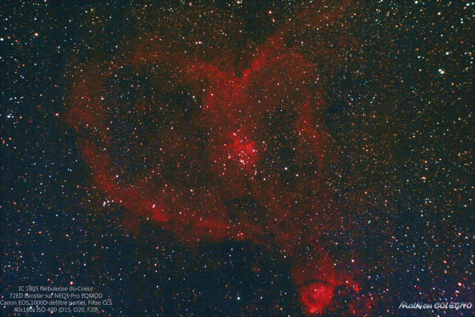 IC1805 Nébuleuse du Cœur