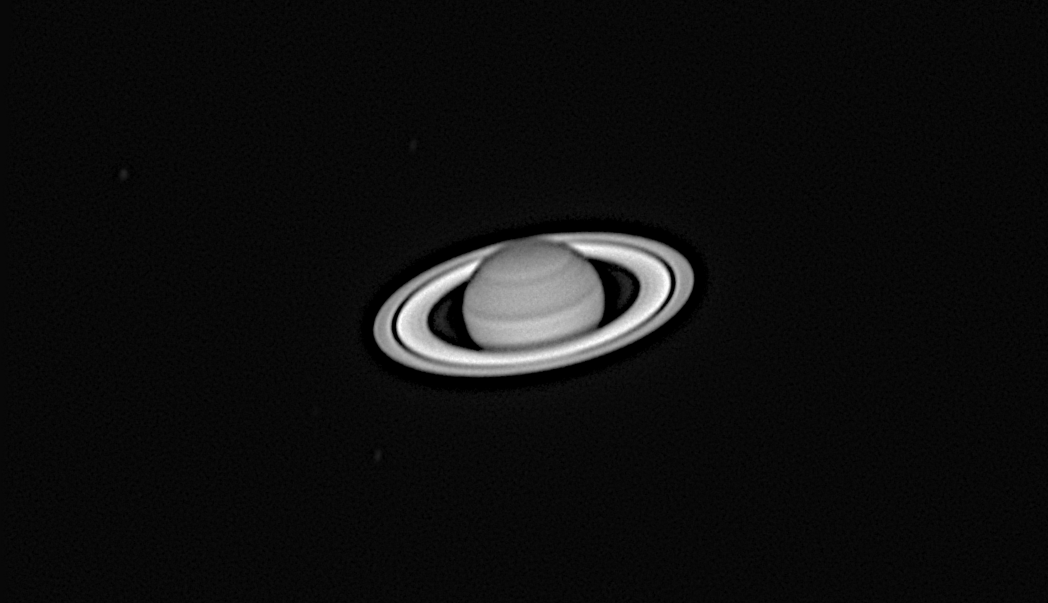 Saturne animation IR le premier juillet 2019 avec Rhéa,Thetys, Dioné Encelade et Mimas