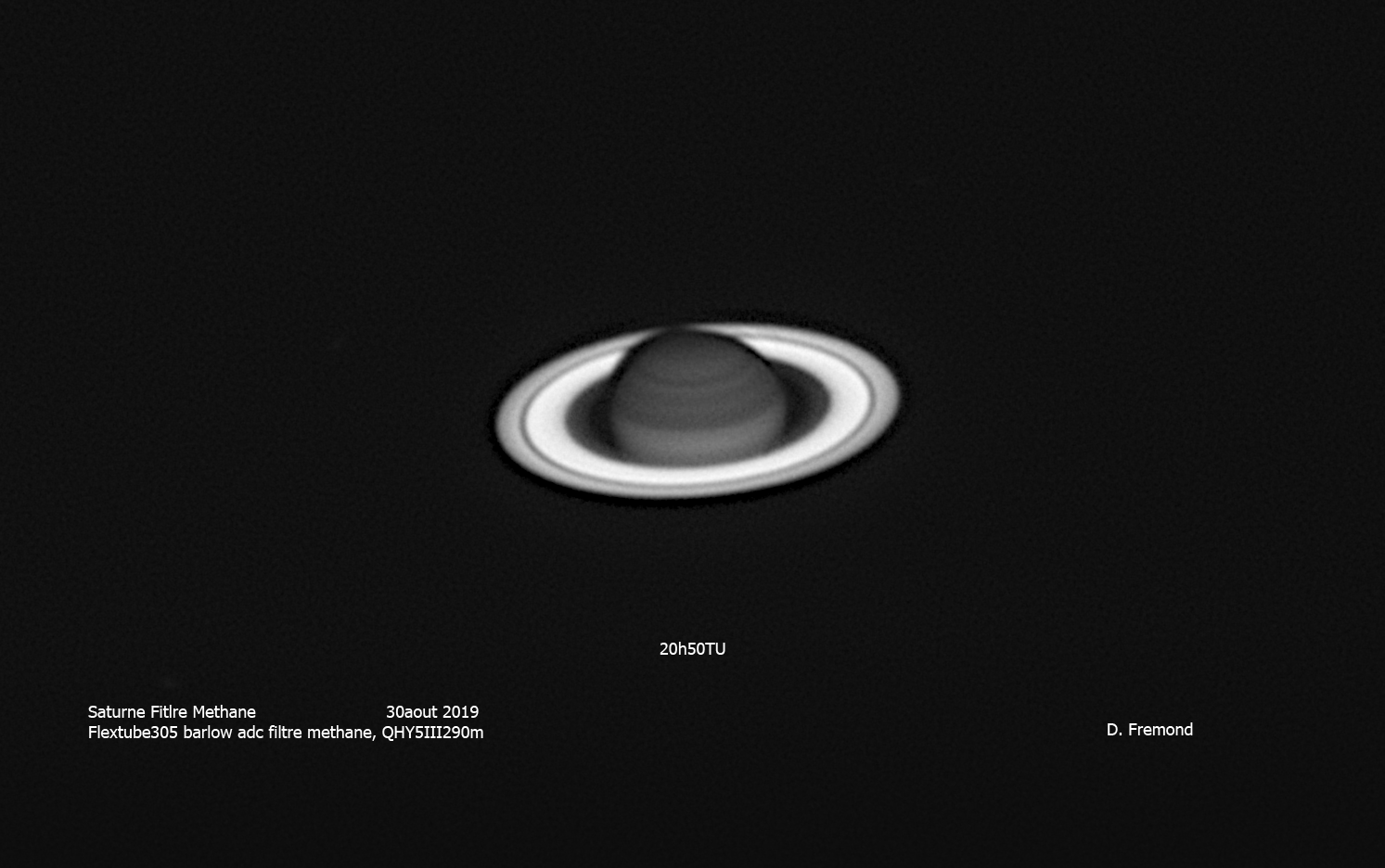 Saturne filtre methane 30 aout 2019, 20h50-21h20 TU