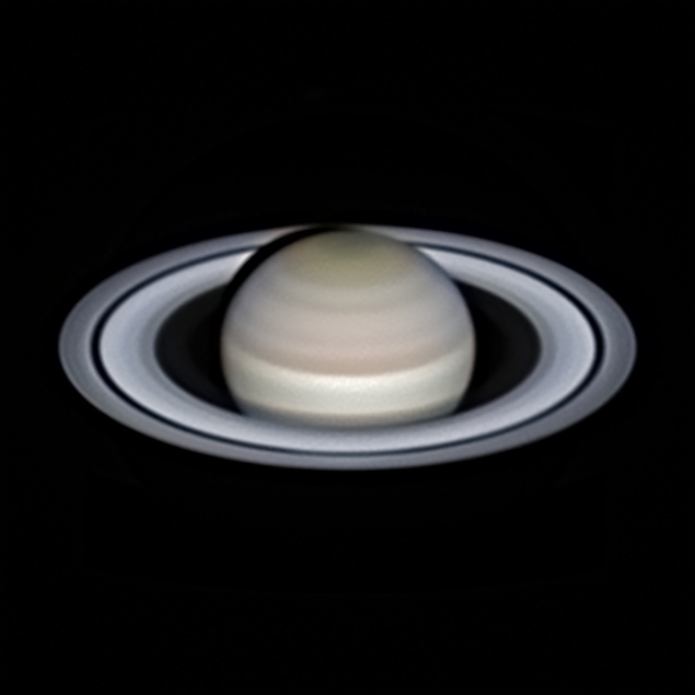 Saturne en LRVB au C14 du 24 Août 2019, seconde version