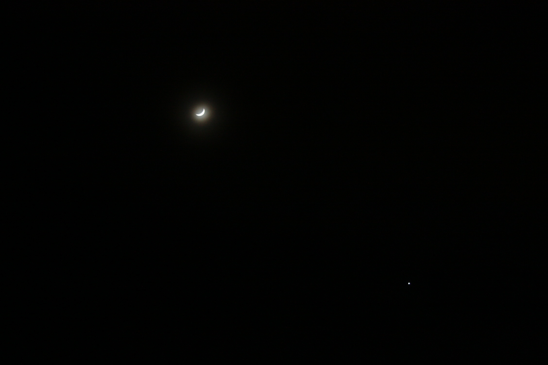 La Lune et Vénus le 29/01/2020