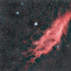 NGC1499 en 144mn avec le 300mm f2.8, le 650D au CdF le 29-12-2019