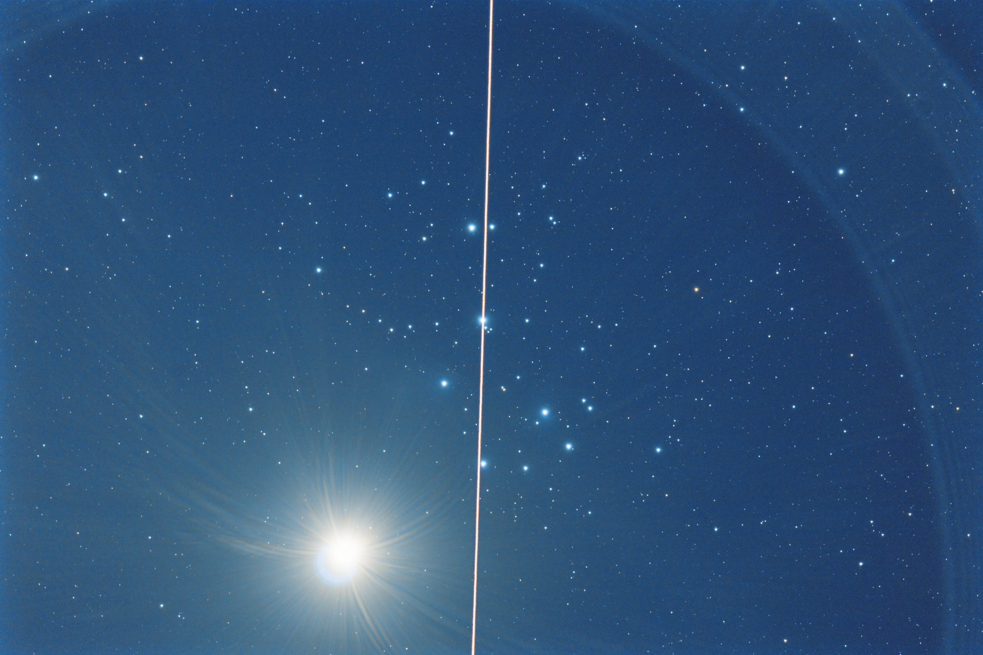M45, Vénus et ISS