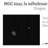 NGC 6543, la nébuleuse de l'œil de chat (T203, 400×)