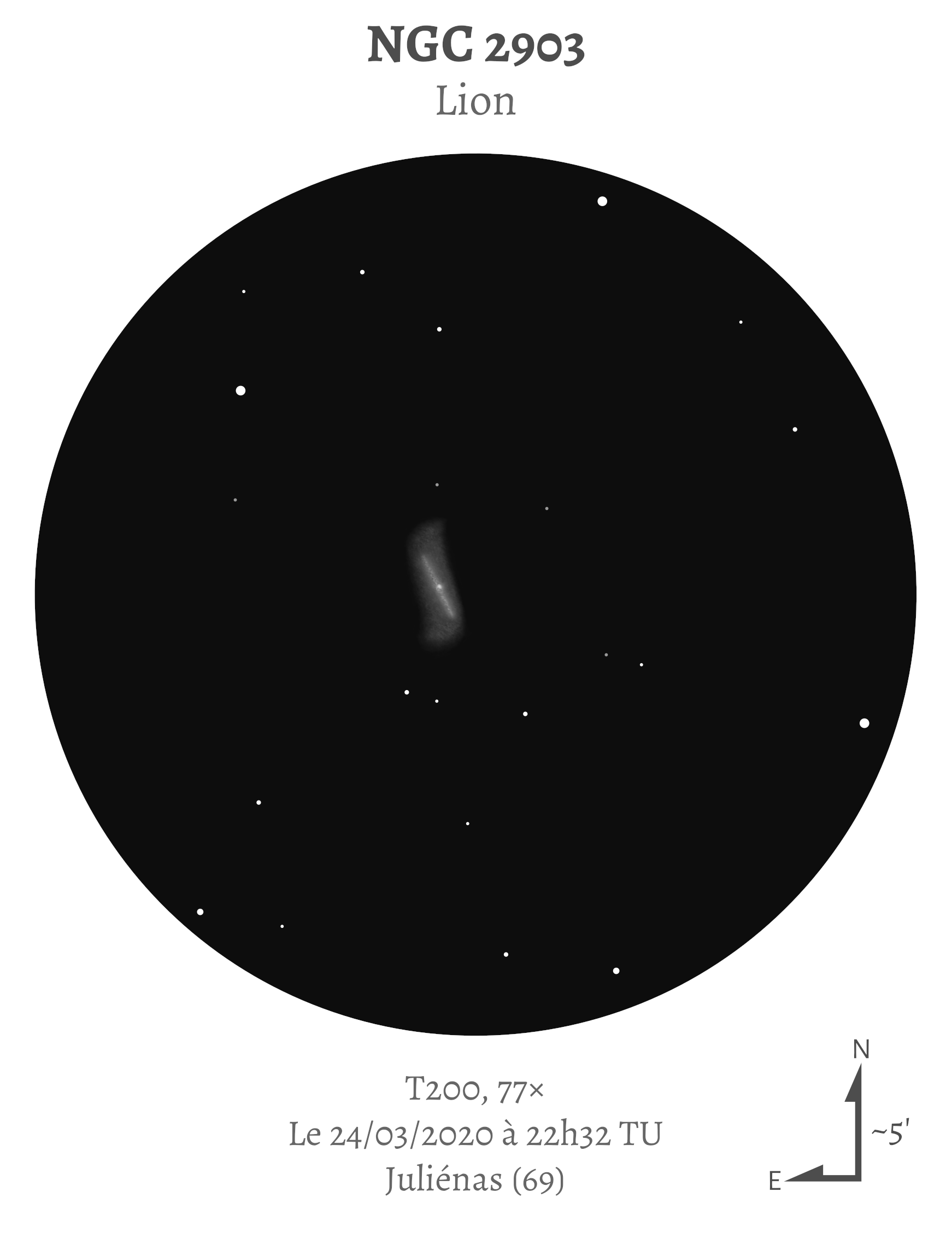 NGC 2903 au T200