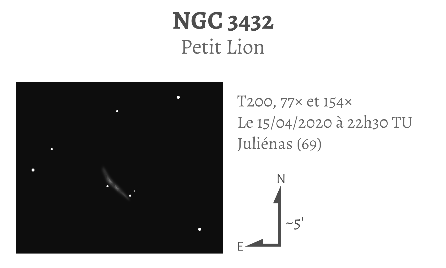 NGC 3432 au T200