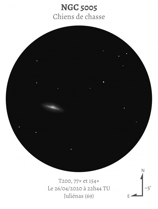 NGC 5005 au T200