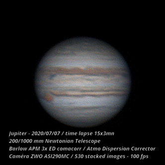 Jupiter (Time lapse) - 2020/07/07