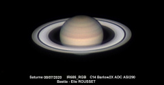 Saturne 08/07/2020 Bastia C14 ASI290 IR685_RGB