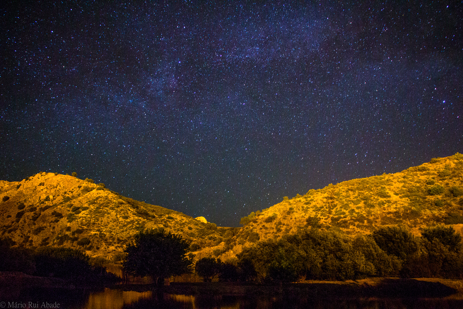Starry Night Over Guadiana River
