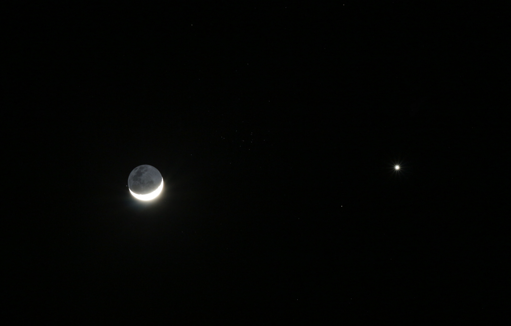 Rapprochement Lune, M44 et Vénus du 14 09 2020.JPG