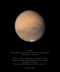 Mars du 15 Septembre 2020 au C14