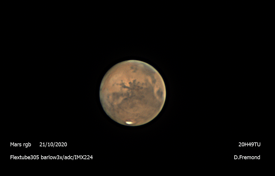 Mars le 22 octobre 2020  20h49TU