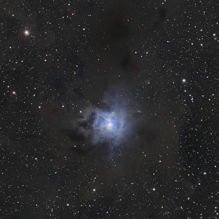 NGC7023 Nebuleuse de l'Iris - LRGB - Crop