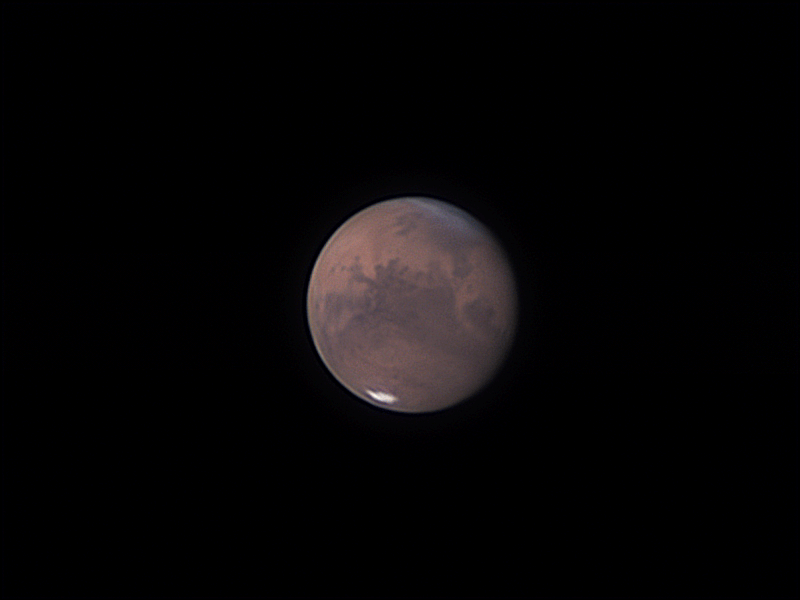 Mars animation couleur nuit du 20 au 21 septembre 2020