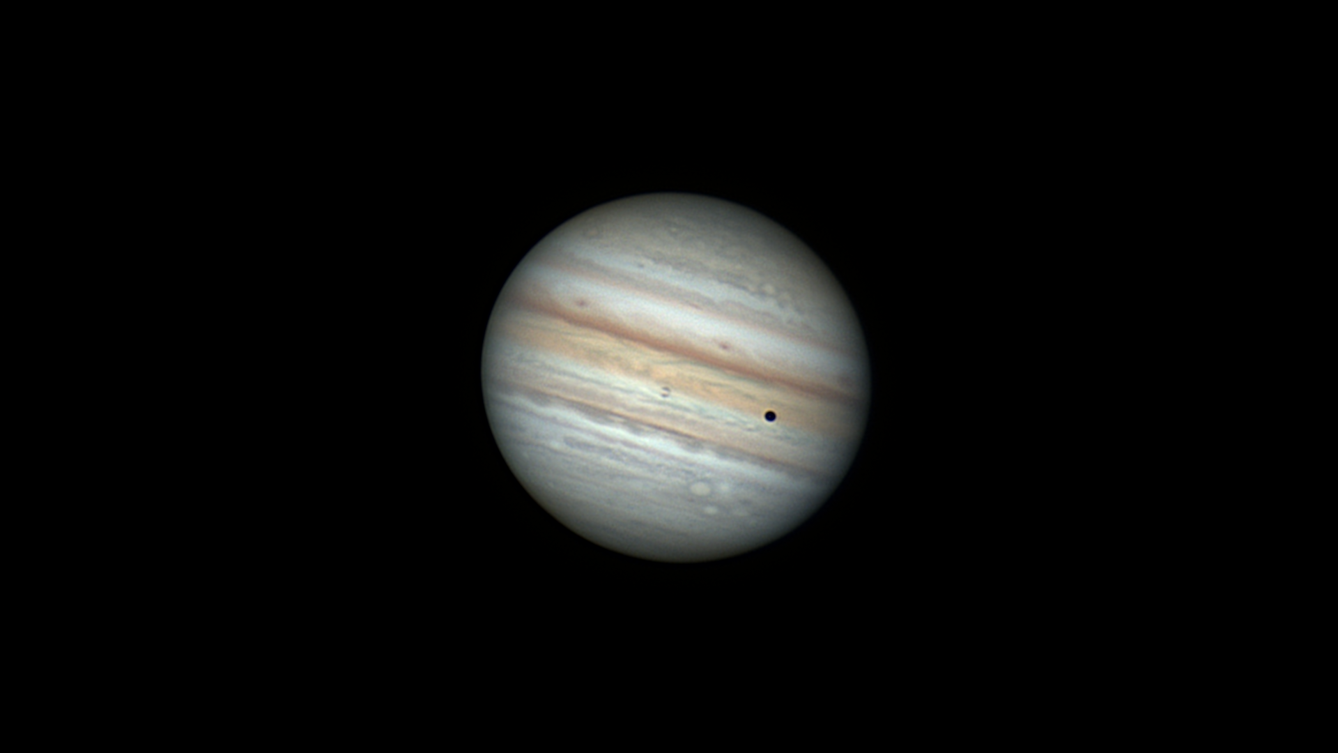 Jupiter et Io le 21 juillet 2021 vers 1h27TU