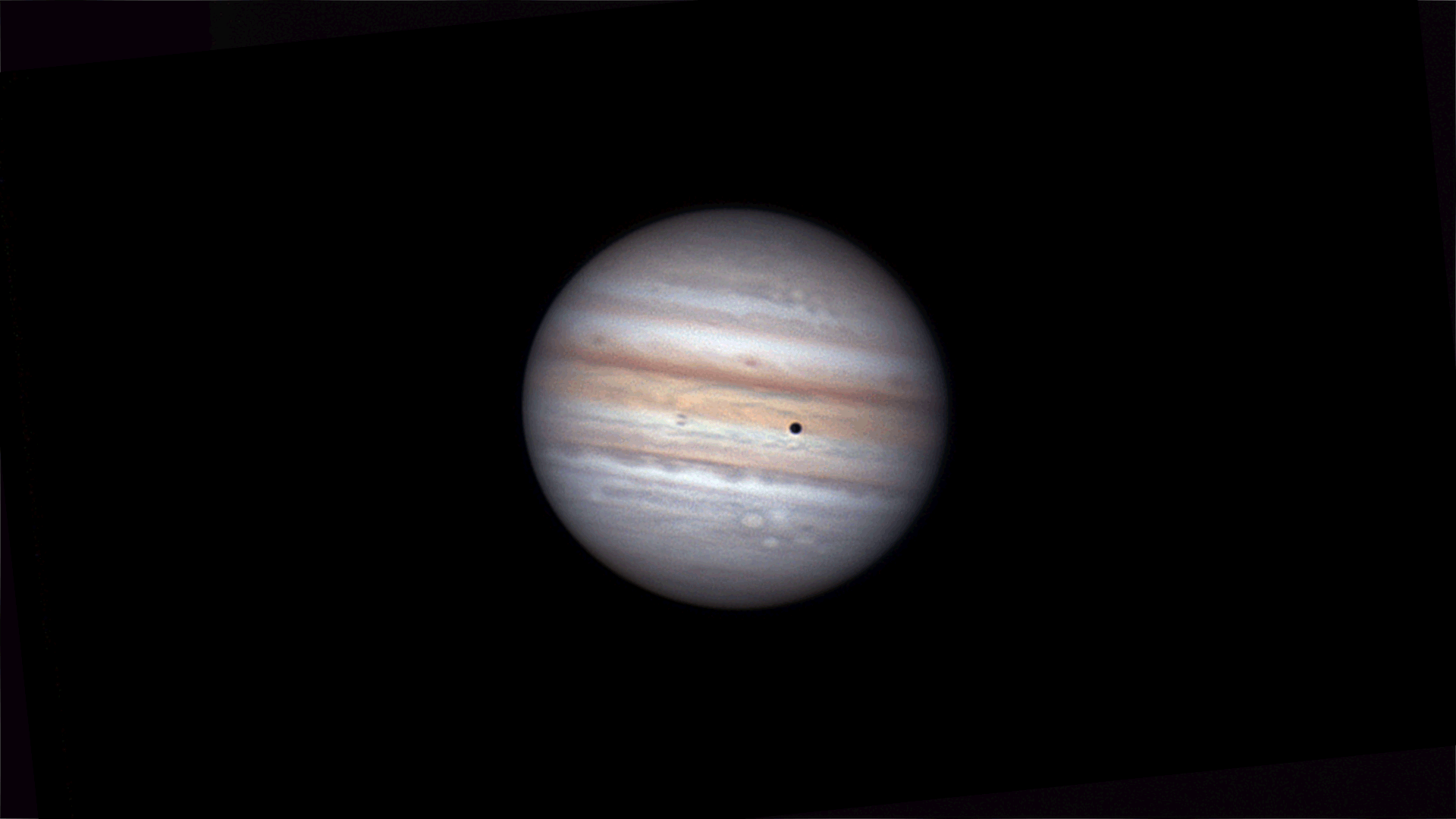 Jupiter et Io le 21 juillet 2021 vers 1hTU