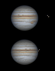 Jupiter avec Europa et Io - 21/08/2021