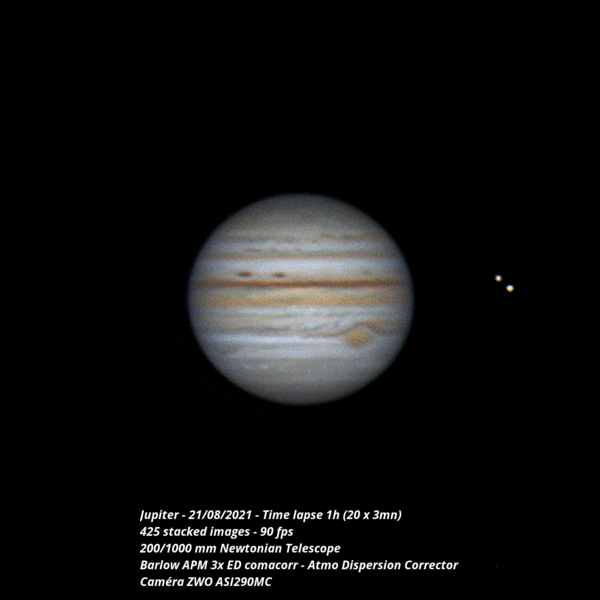 Jupiter (Time lapse) - 21/08/2021