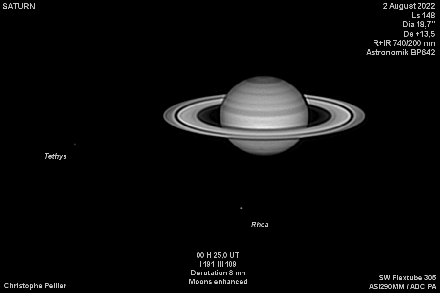 Animation d'un spot sombre sur Saturne, BP642 Astronomik