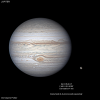 Jupiter au Flextube 305 par excellent seeing. Caméra couleur 462MC