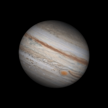 Rotation complète de Jupiter