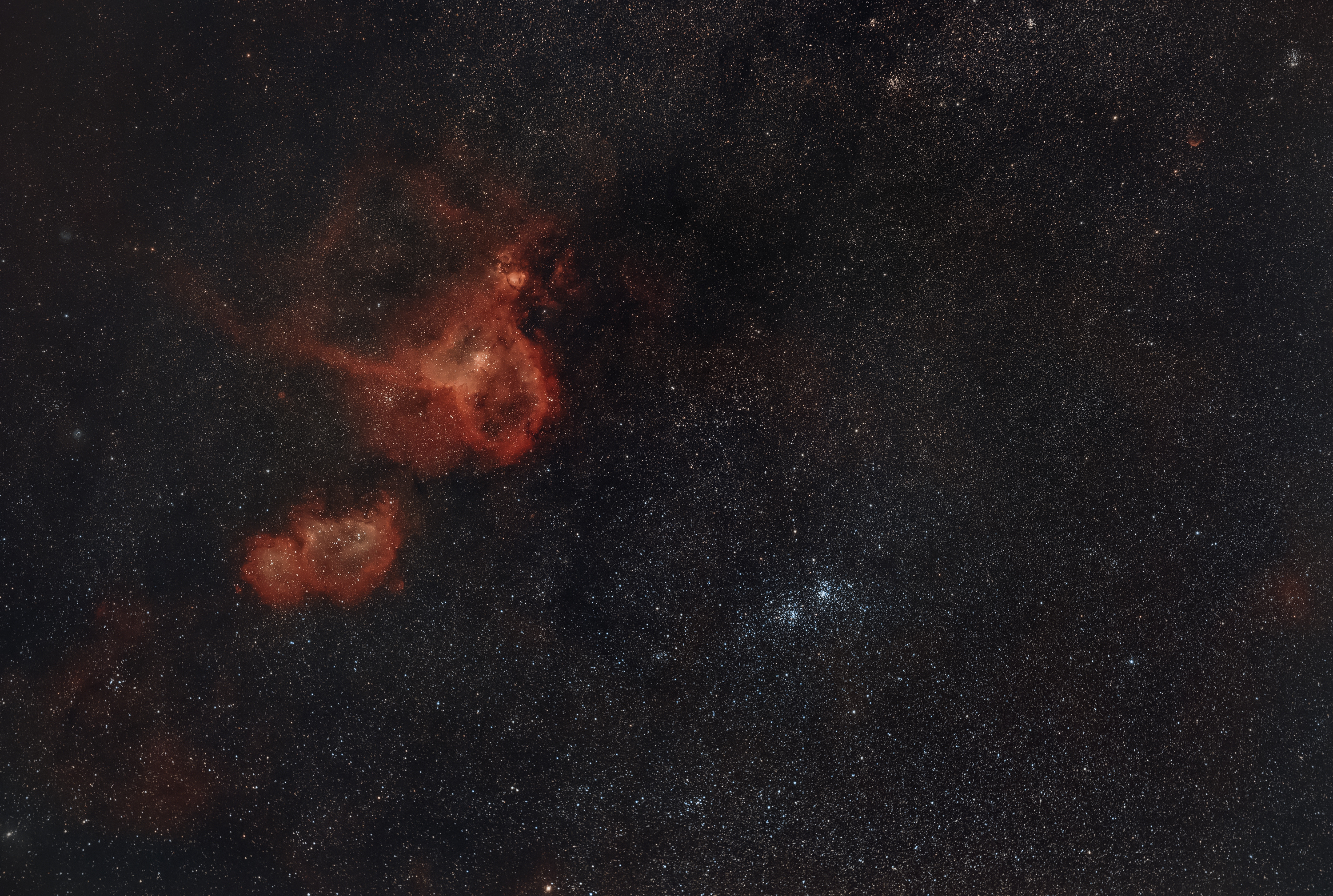 IC 1805 - IC 1848 - Double amas de Persée