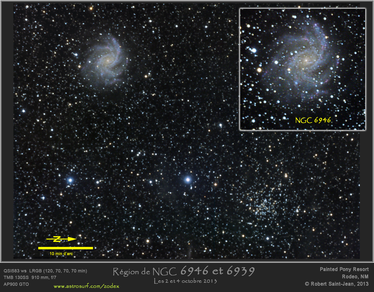NGC 6939 et 6946